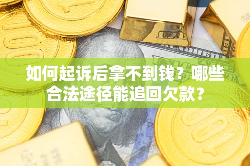 济南如何起诉后拿不到钱？哪些合法途径能追回欠款？