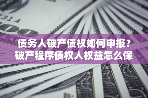济南债务人破产债权如何申报？破产程序债权人权益怎么保障？