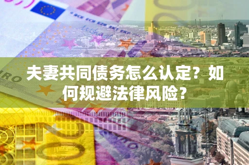 济南夫妻共同债务怎么认定？如何规避法律风险？