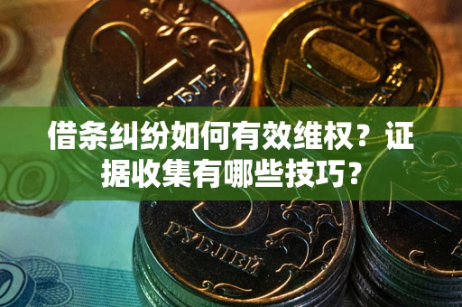 济南借条纠纷如何有效维权？证据收集有哪些技巧？