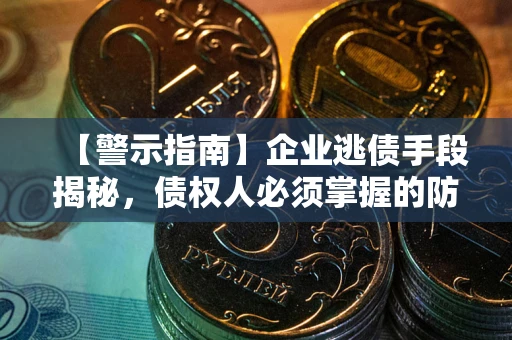 济南【警示指南】企业逃债手段揭秘，债权人必须掌握的防坑宝典