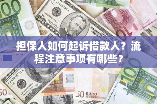 济南担保人如何起诉借款人？流程注意事项有哪些？